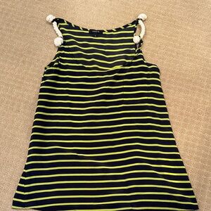 DREW Black and Yellow Striped Tank Top